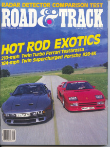 ROAD & TRACK 1986 SEPT - SUPERCARS, VETTE vs. G.N.